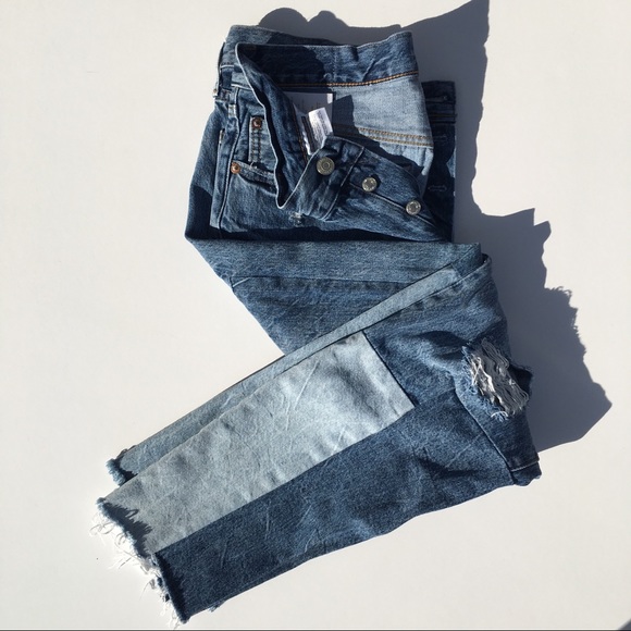 Levi's Denim - Levi’s 501 xx Buttonfly Two Tone Raw Edge Jeans